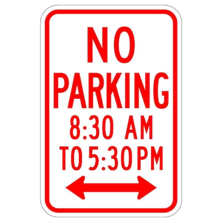 Sign Solutions Usa 12 in W, 18 in H, Aluminum, White DUS08DWT1218R7-2a